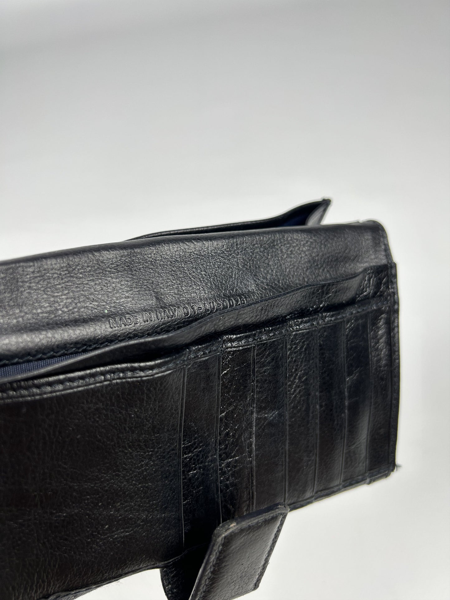 Dior flight monogram canvas and leather long trifold wallet