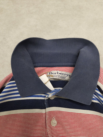 Vintage burberry striped polo shirt