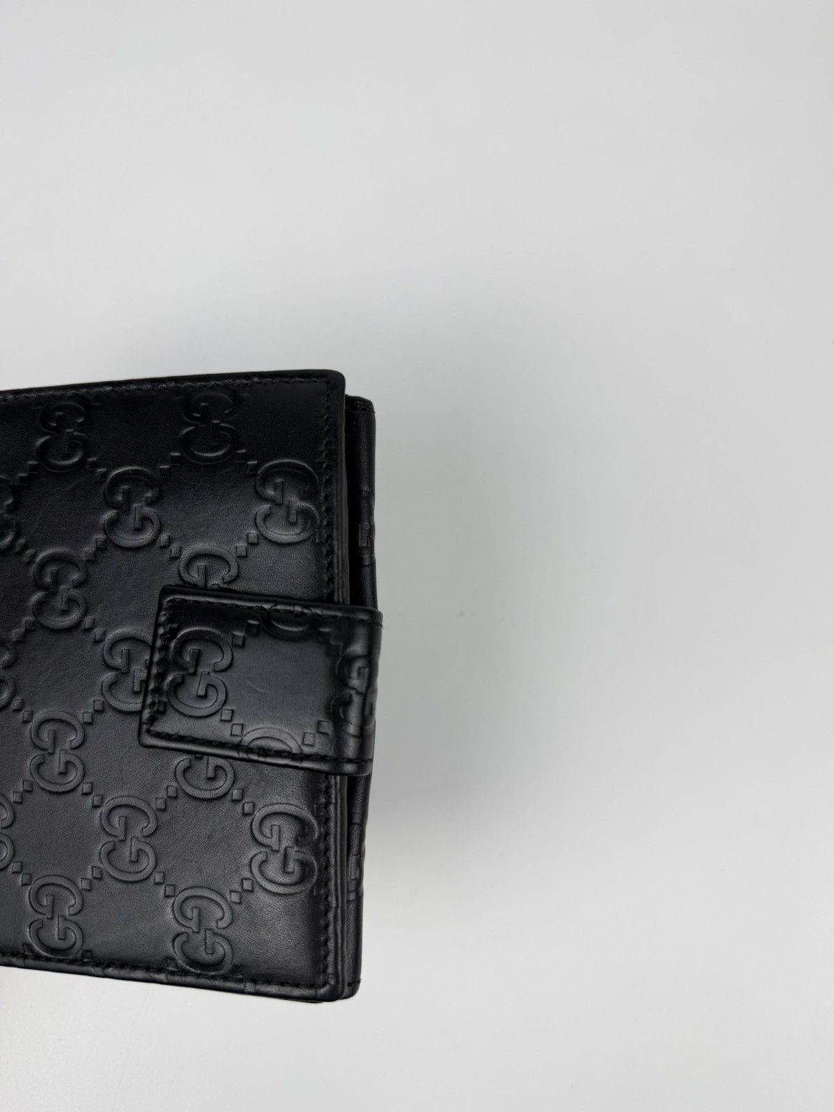Gucci guccissima leather trifold wallet