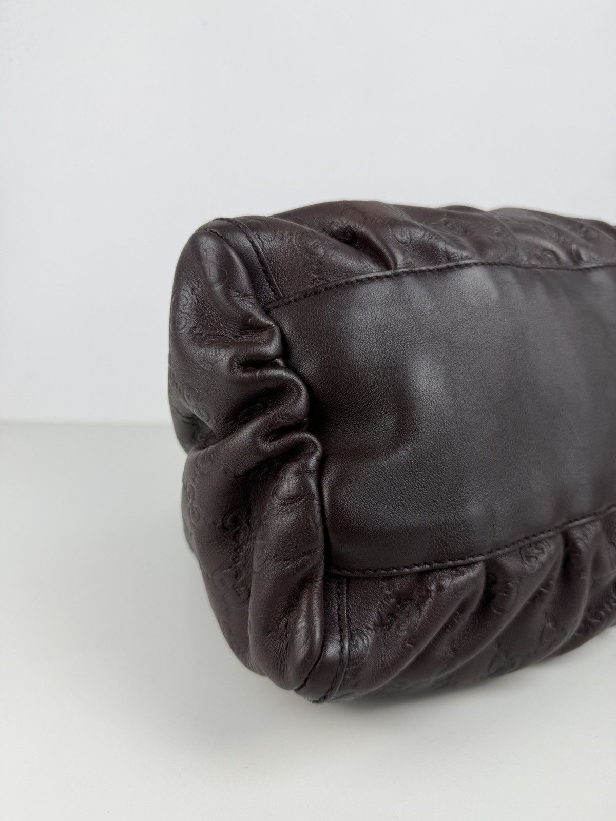 Gucci Abbey d-ring large guccissima leather monogram handbag