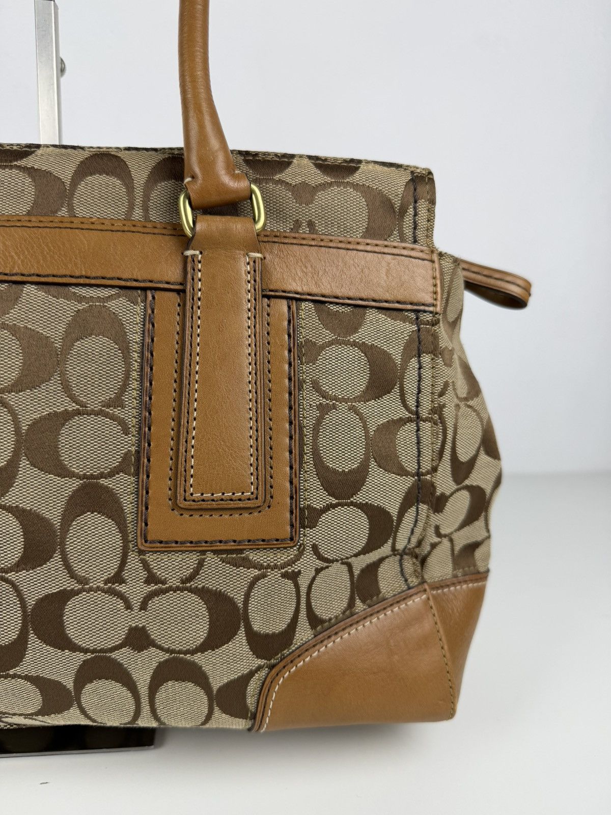 Coach signature turnlock Hamptons tote bag
