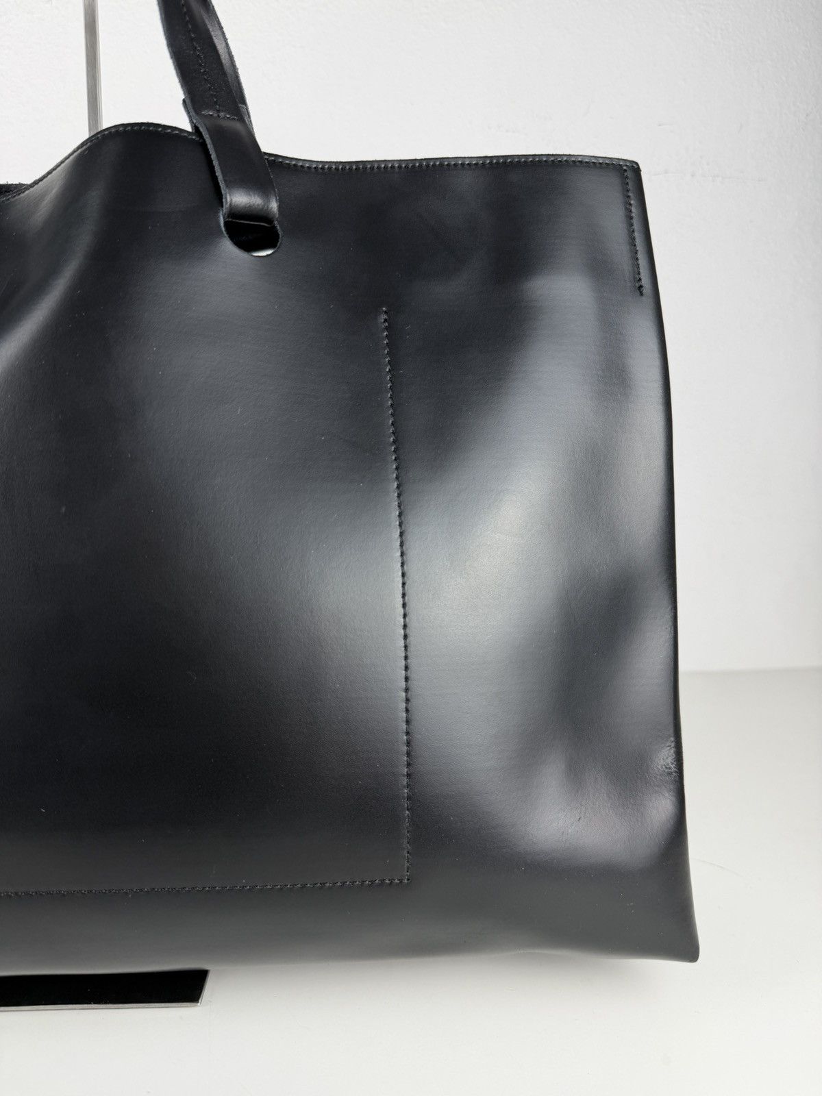 SS2000 Jean Paul Gaultier city panier leather tote bag