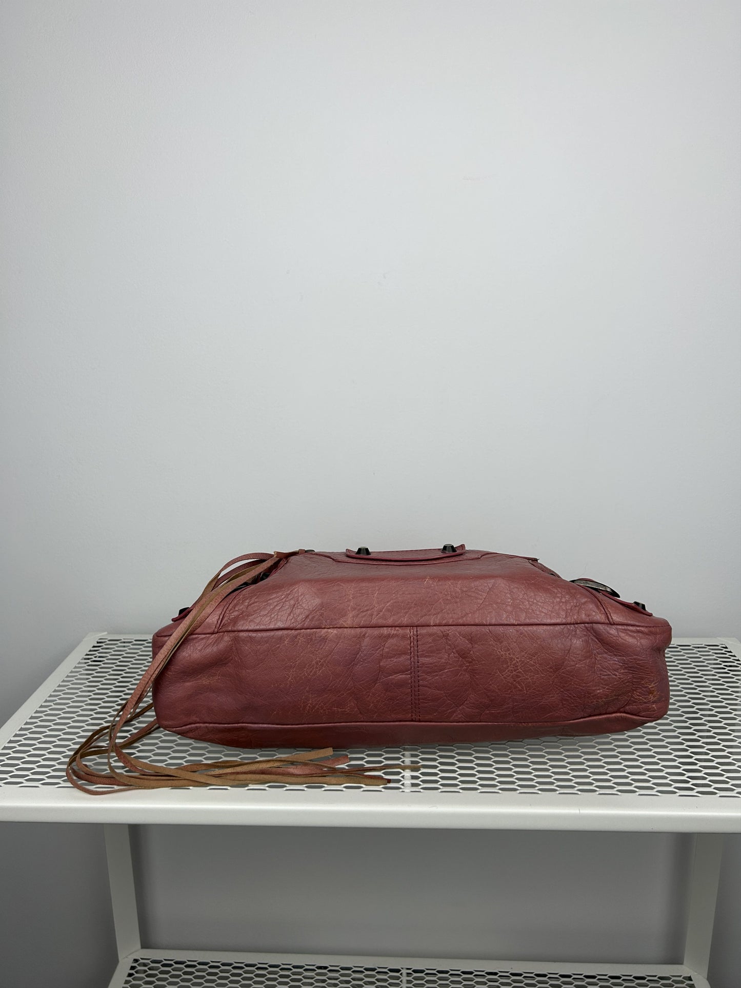 Balenciaga first bag in dusty pink