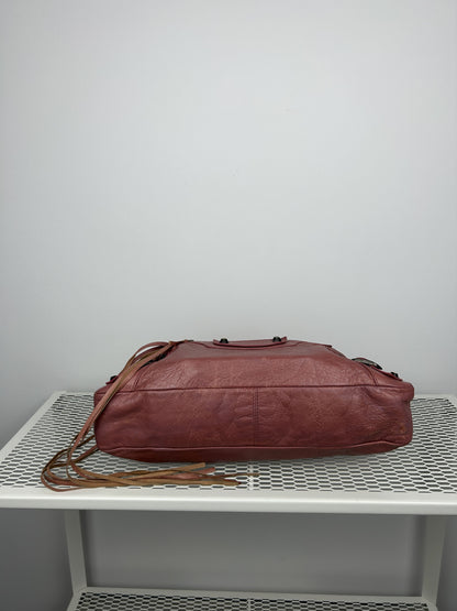 Balenciaga first bag in dusty pink