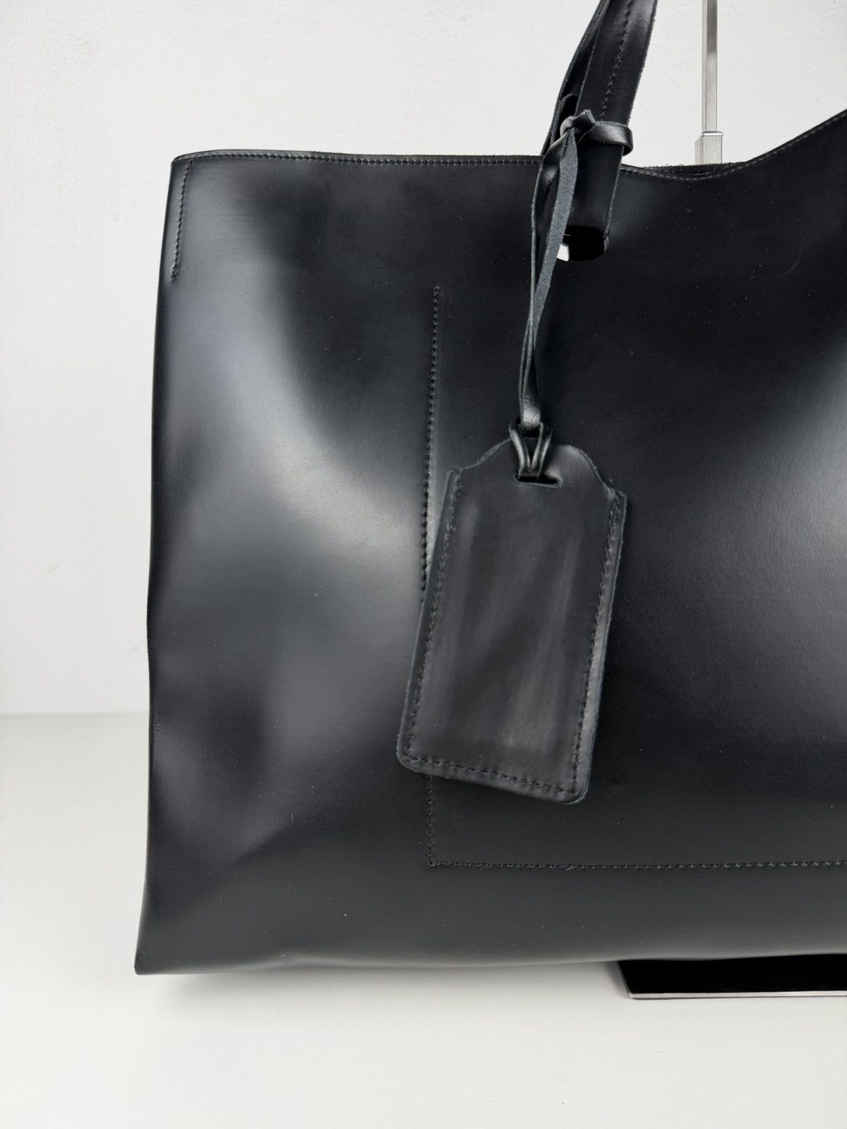 SS2000 Jean Paul Gaultier city panier leather tote bag