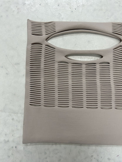 Good Goods issey miyake mokko poly square cutout tote bag