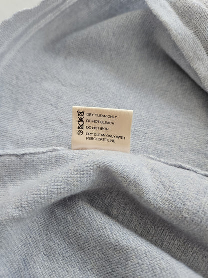 Vintage Hermes cashmere cotton blend v neck pullover