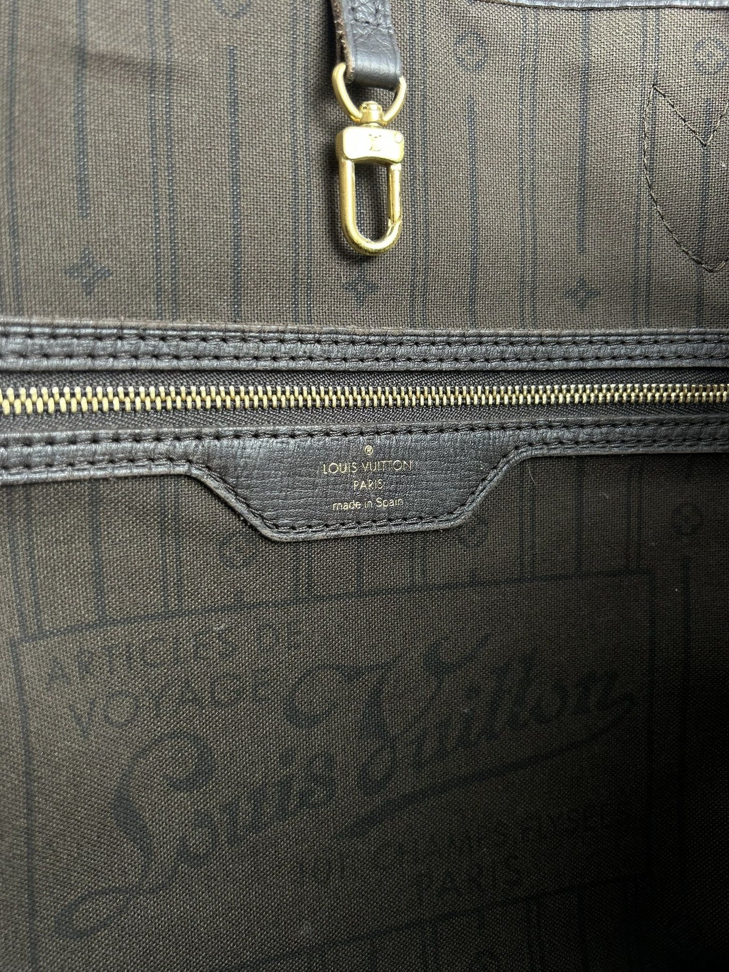 Louis Vuitton monogram idylle neverfull mm tote bag