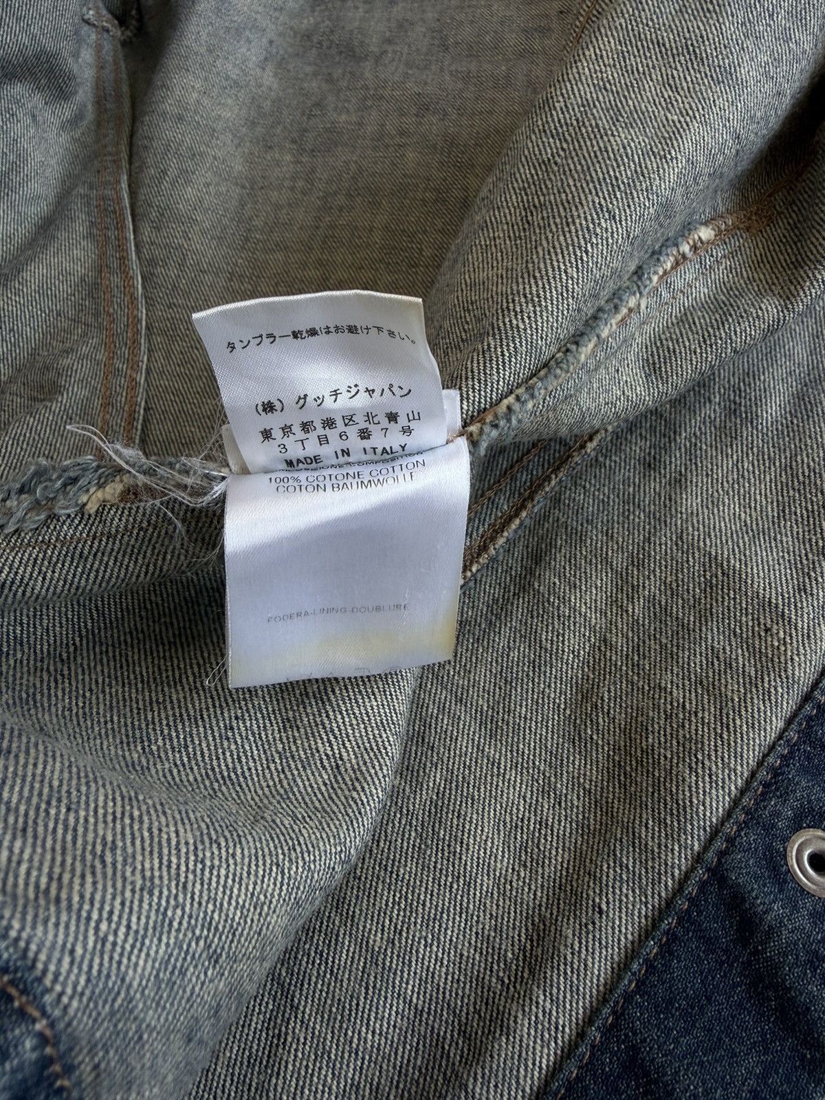AW2001 Gucci Tom Ford era denim overshirt jacket