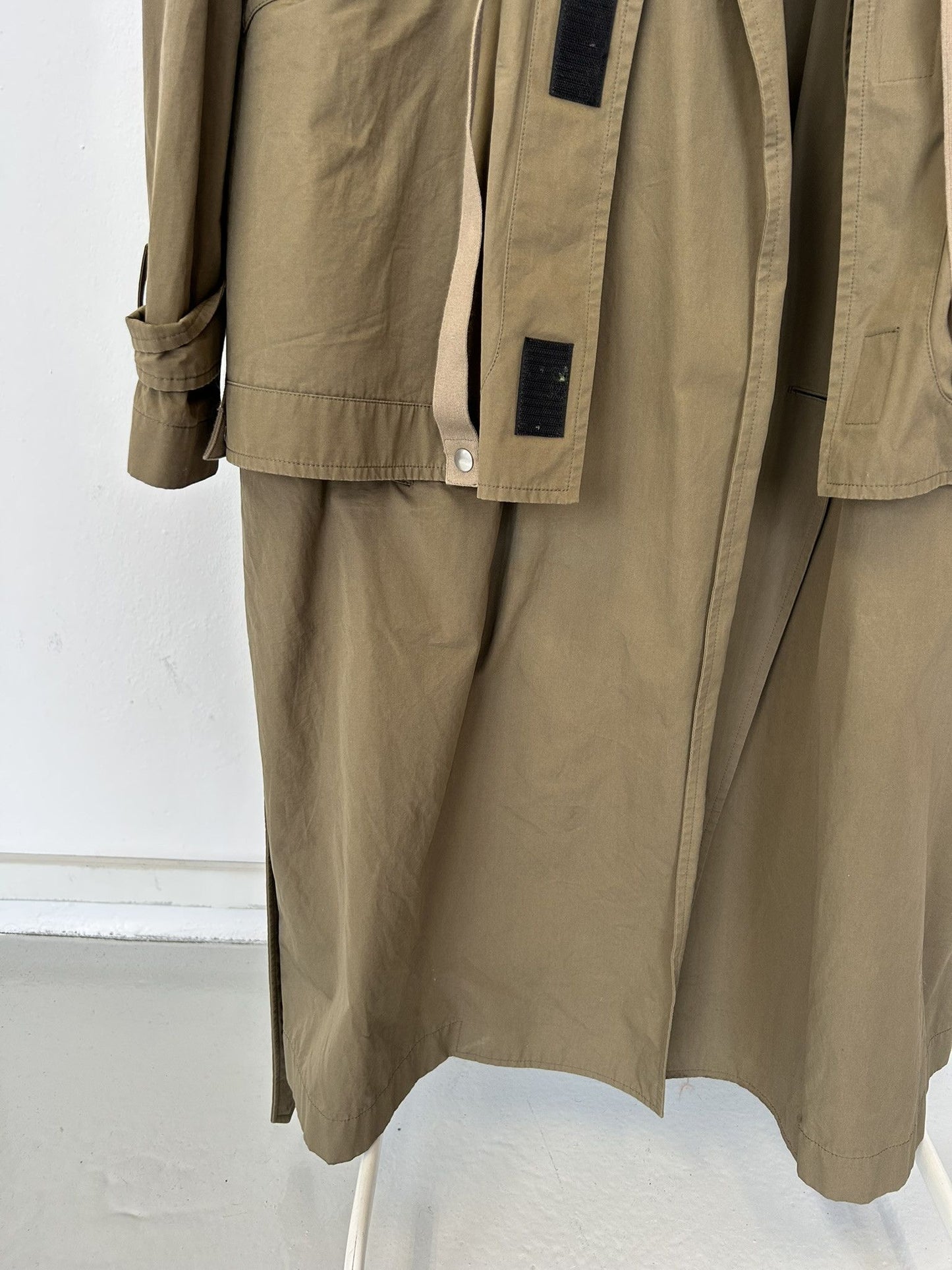 2019 Stella McCartney oversized layered trench coat