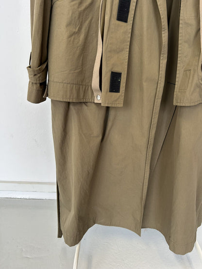 2019 Stella McCartney oversized layered trench coat