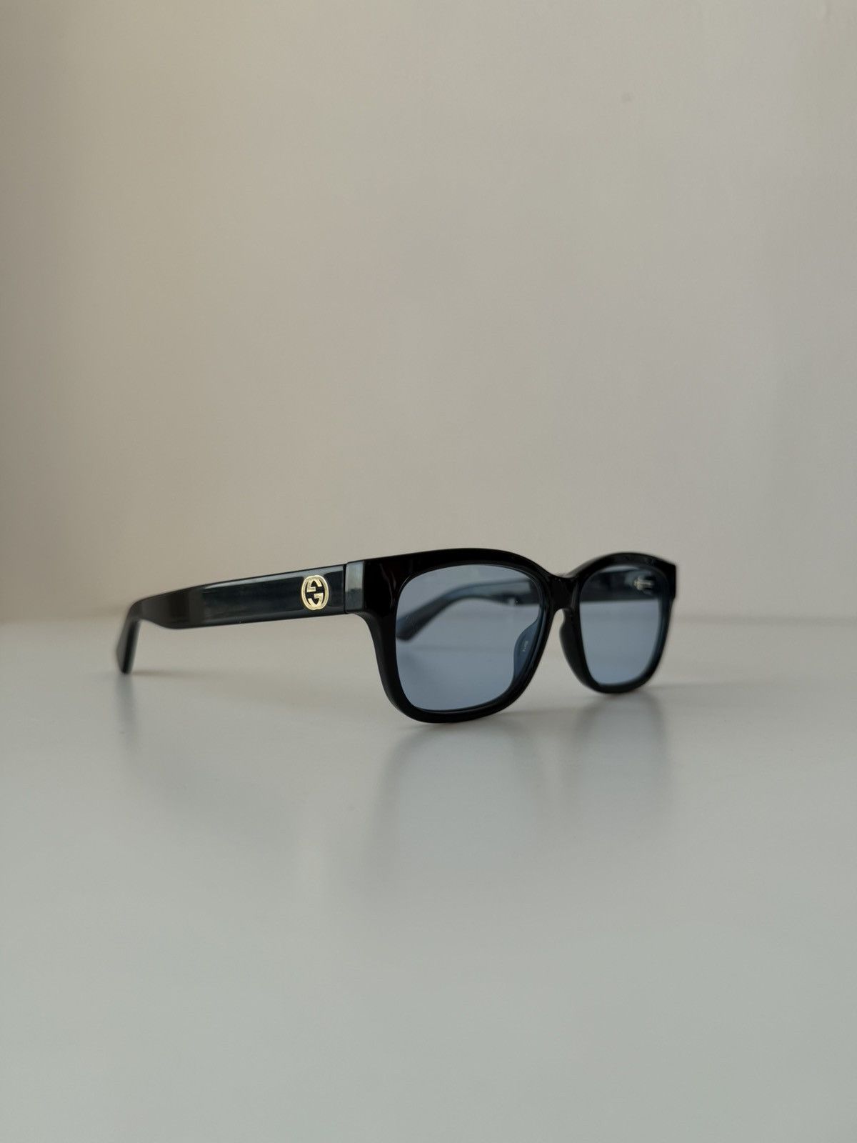 Gucci GG1341O sunglasses with blue tint lenses