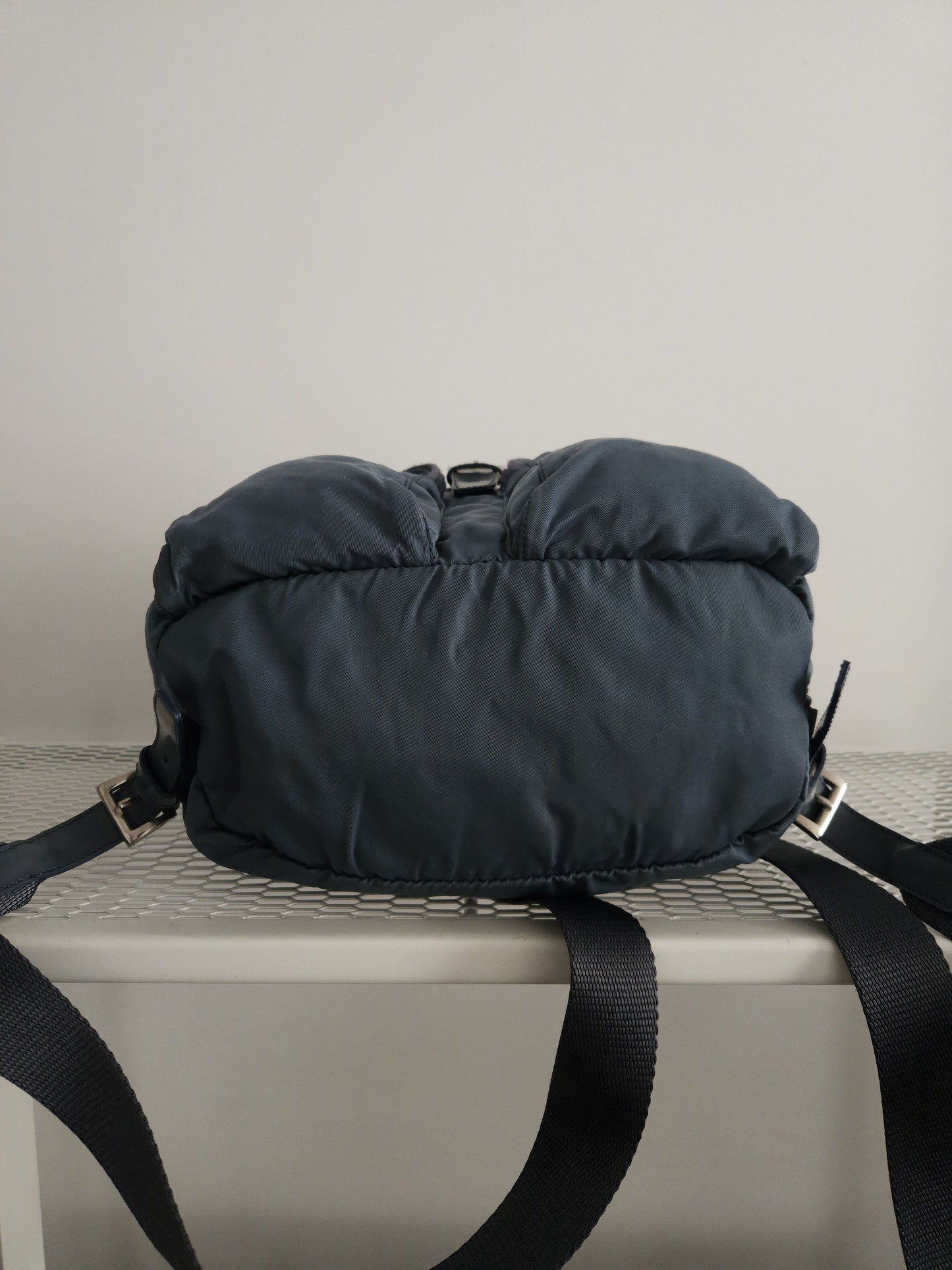 Vintage 90s Prada nylon triangle logo mini cargo backpack