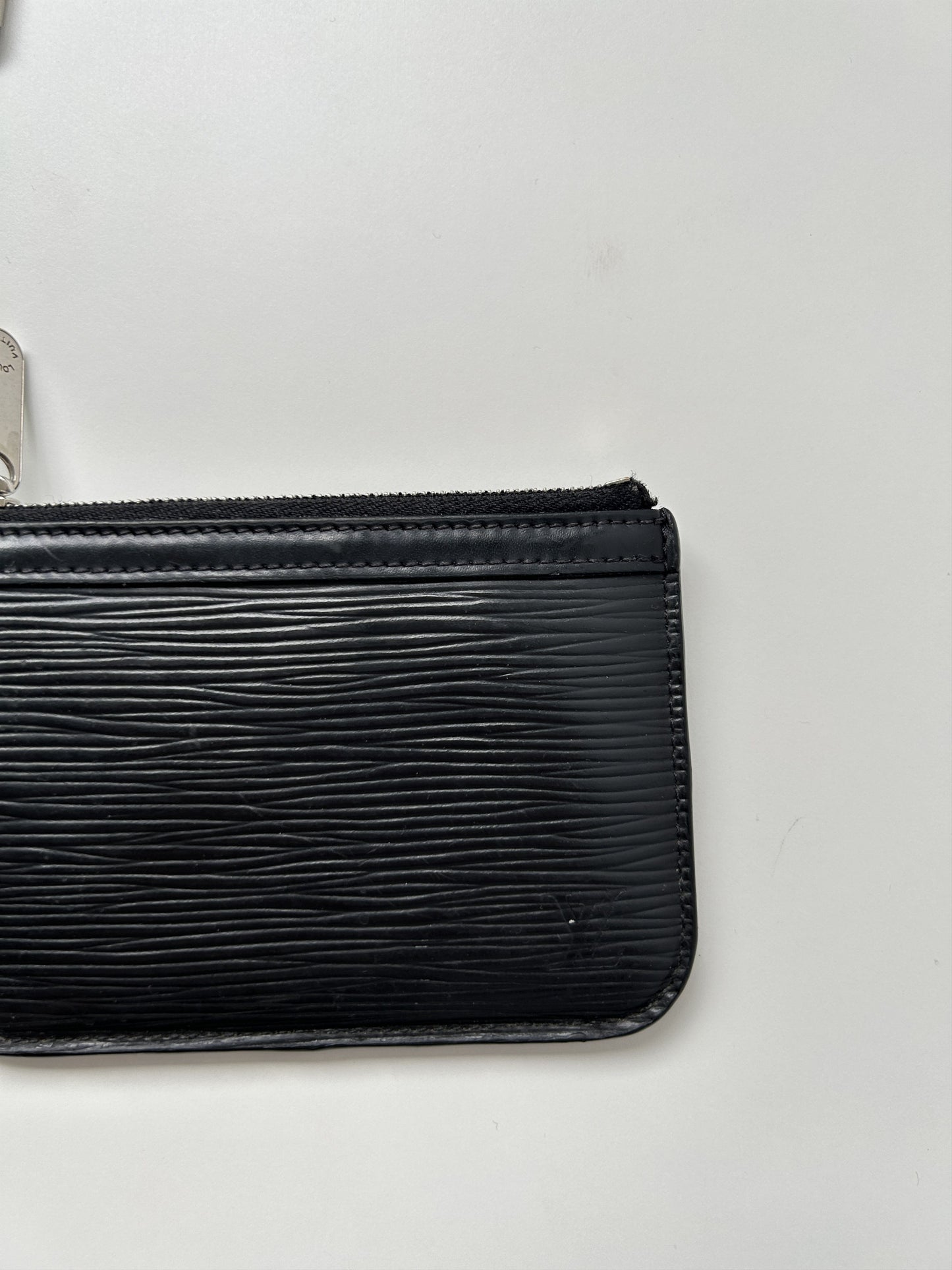 Vintage Louis Vuitton epi leather pochette cle large size