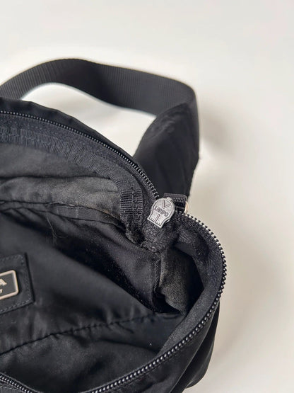 Prada nylon triangle logo waist/ crossbody bag pouch bumbag