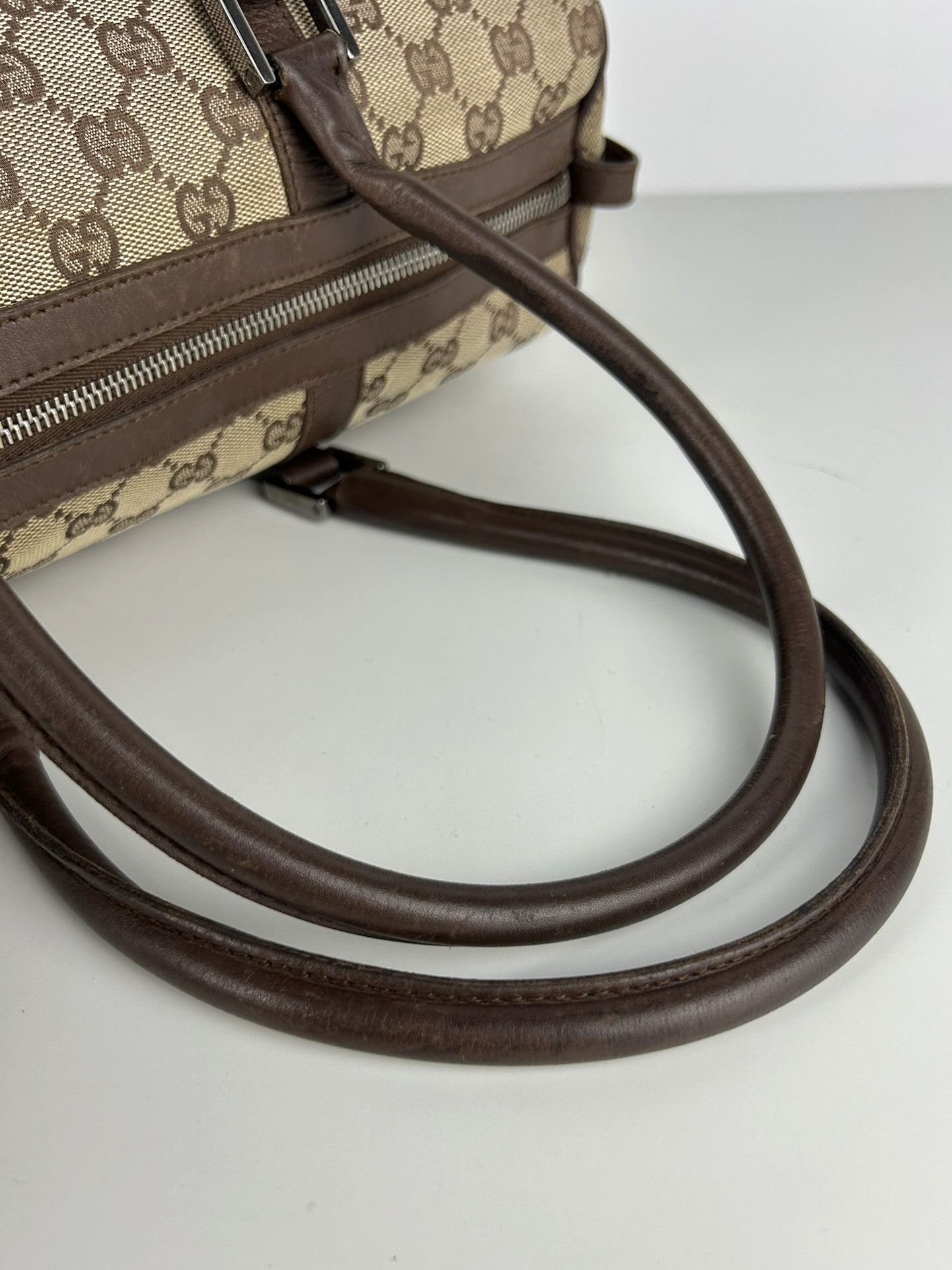 Gucci GG monogram canvas mini bowling bag