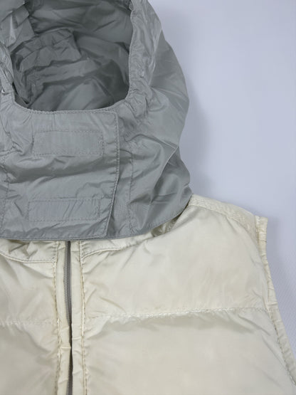 Vintage y2k archive Prada sport red tab hooded puffer vest