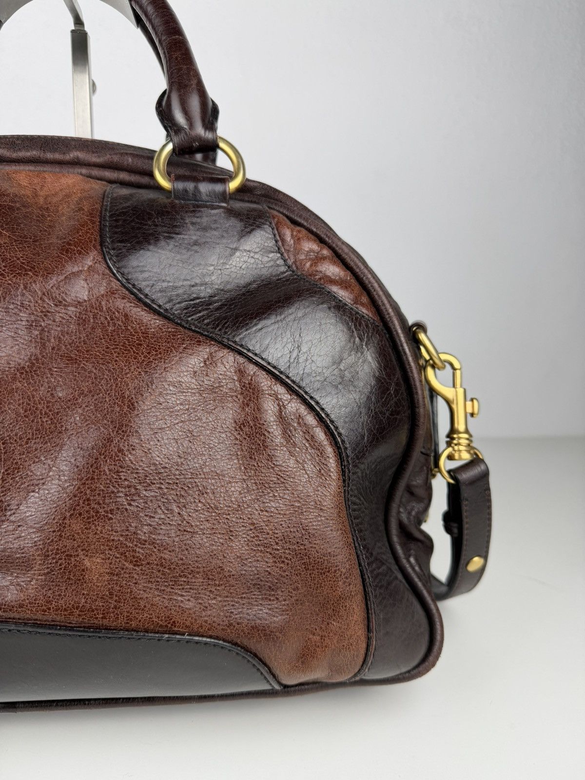 Miu Miu vitello leather bowling bag