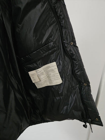 Vintage 90s moncler grenoble black puffer jacket with badge