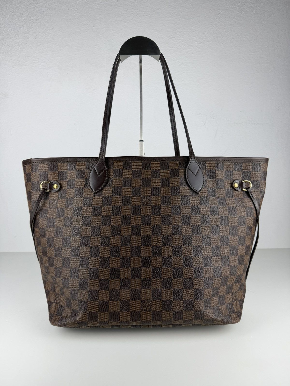 Louis Vuitton damier ebene neverfull mm tote bag