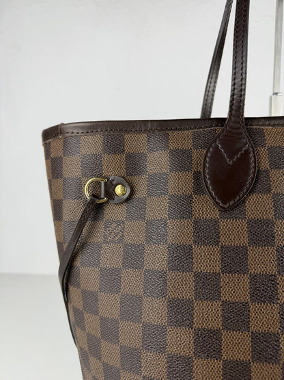Louis Vuitton damier ebene neverfull mm tote bag