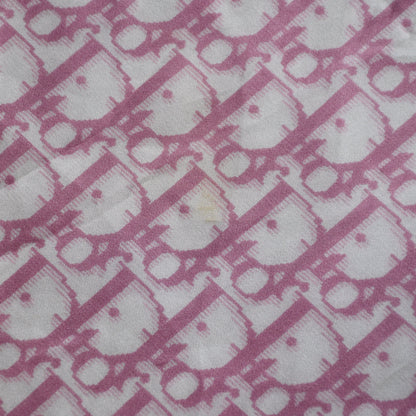 Dior trotter silk & cotton mini scarf pink John galliano era