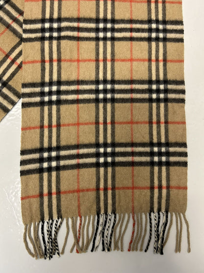 Vintage Burberry nova check cashmere scarf