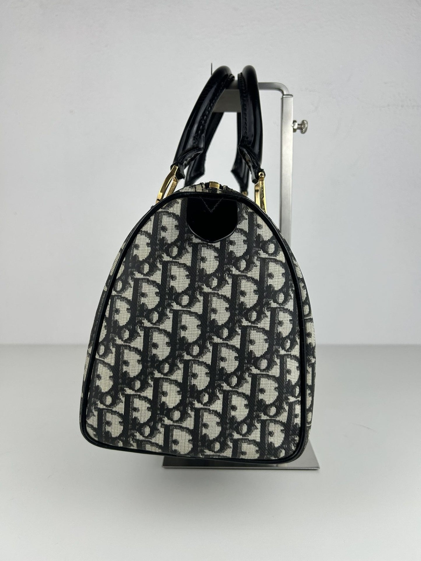 Dior John Galliano era trotter monogram mini boston bag