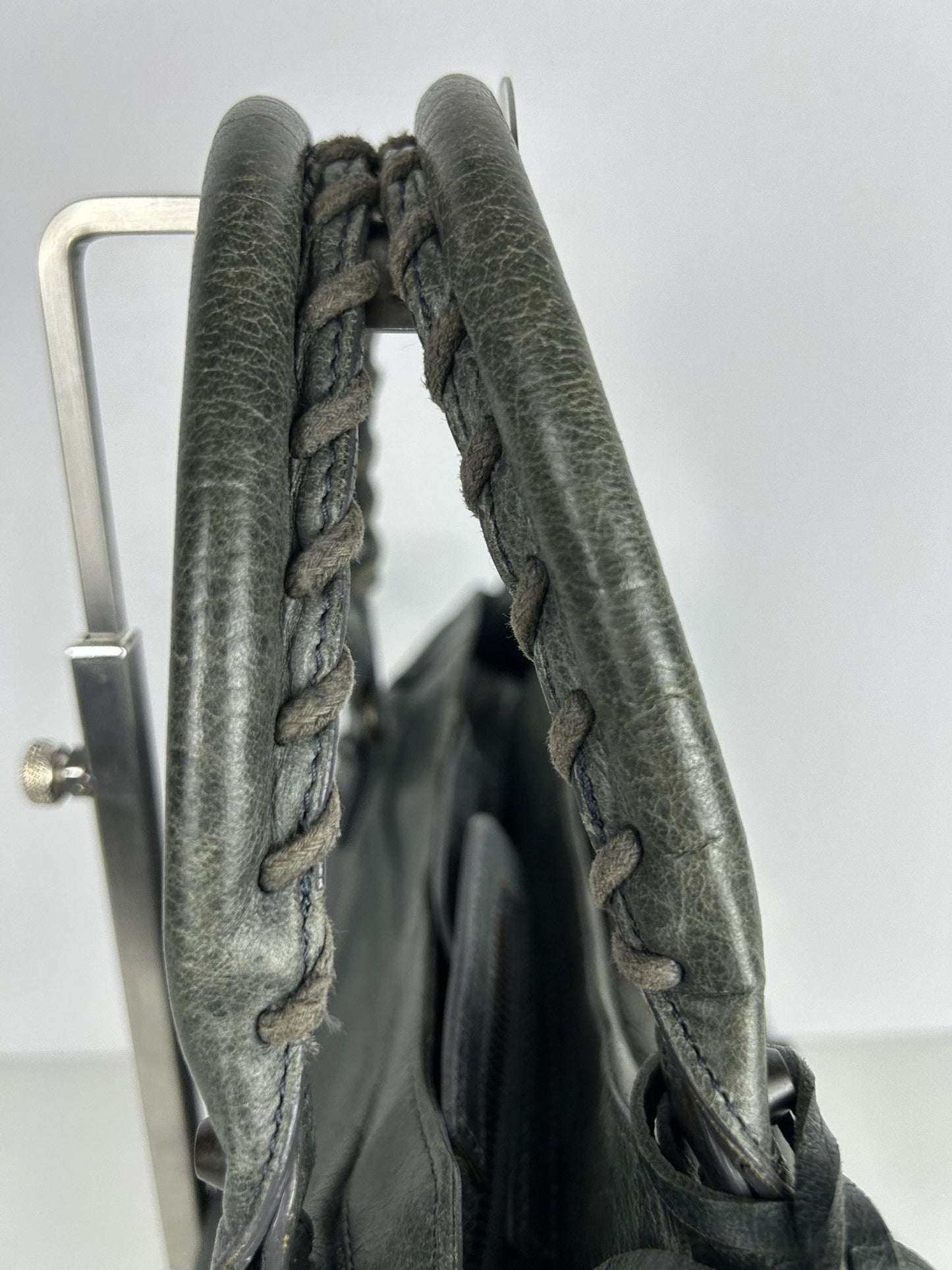 Balenciaga classic hardware city velo bag in dark green