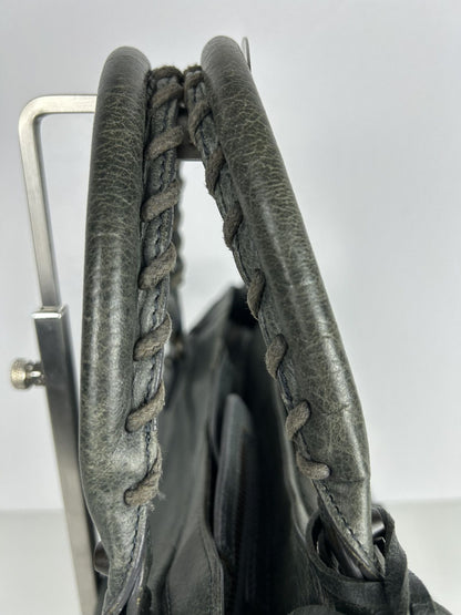 Balenciaga classic hardware city velo bag in dark green