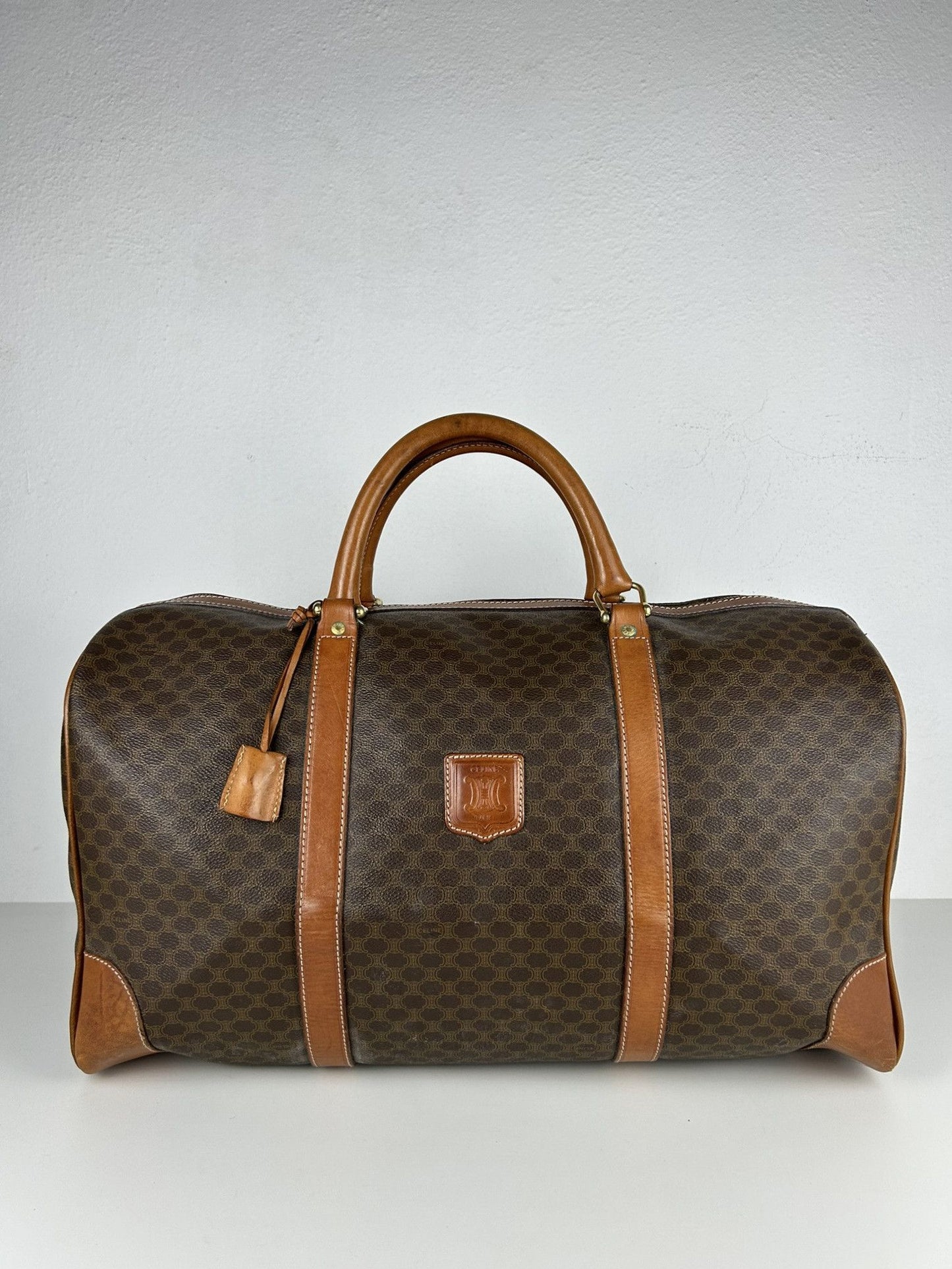 Vintage 90s Celine macadam monogram boston bag