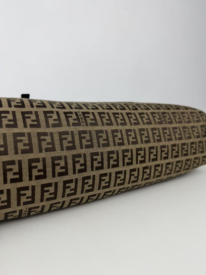 Fendi zucchino monogram canvas mini bowling bag