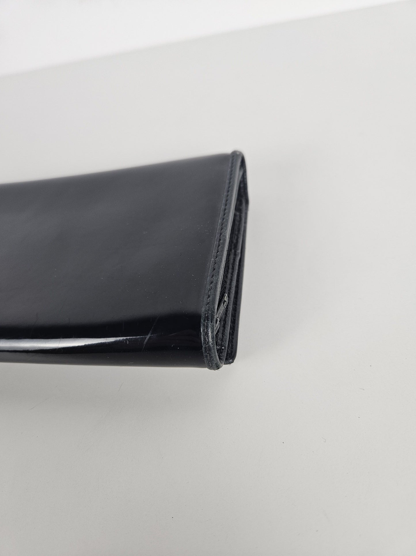 Vivienne Westwood orb black patent leather wallet
