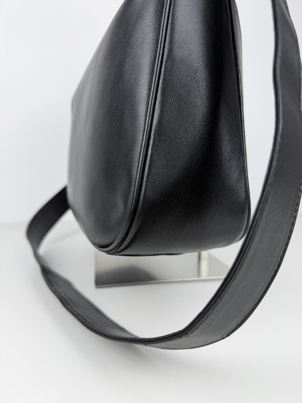 Vintage 80s Gucci bamboo top handle hobo handbag
