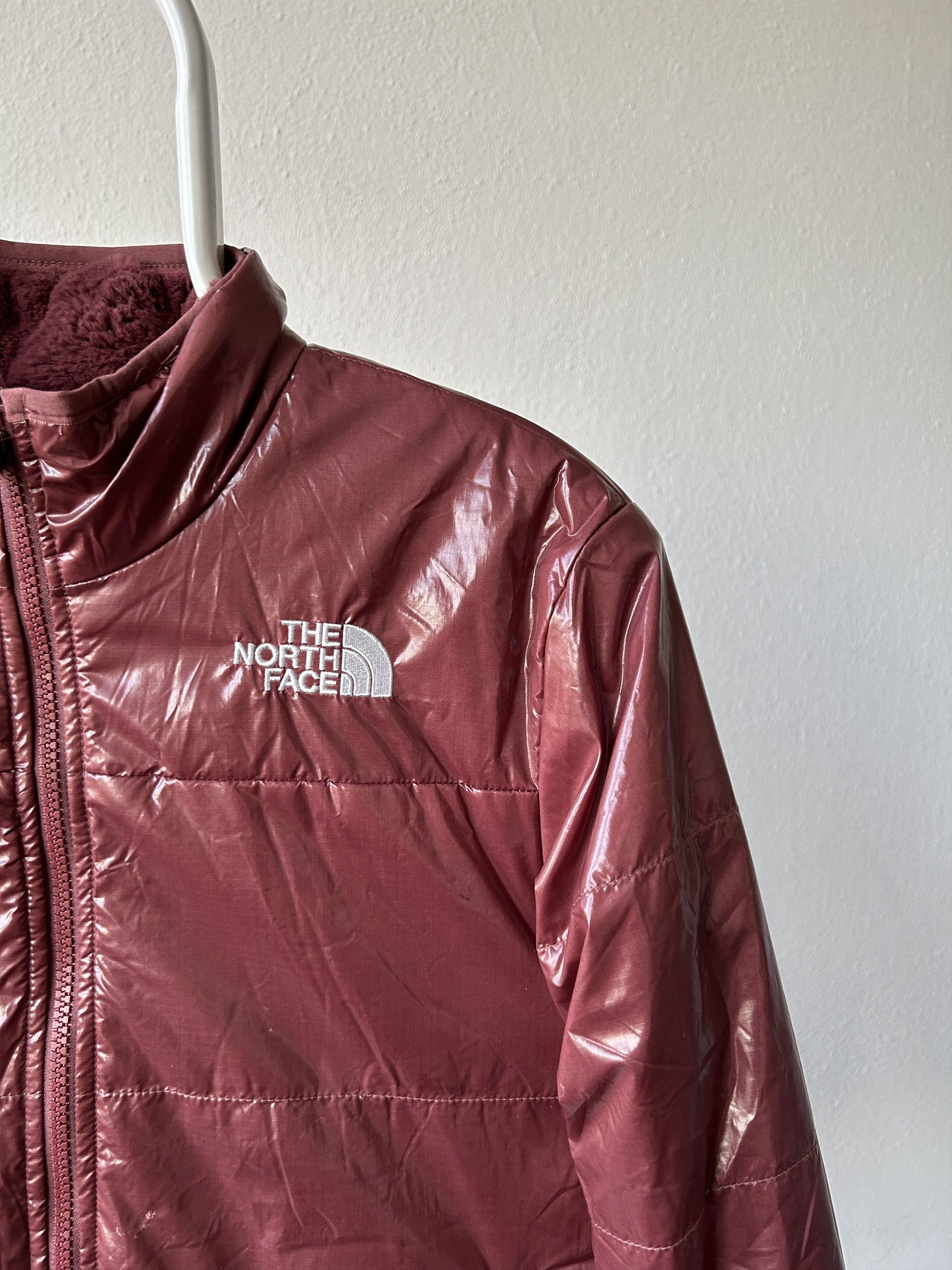 The north face reversible sherpa fleece jacket