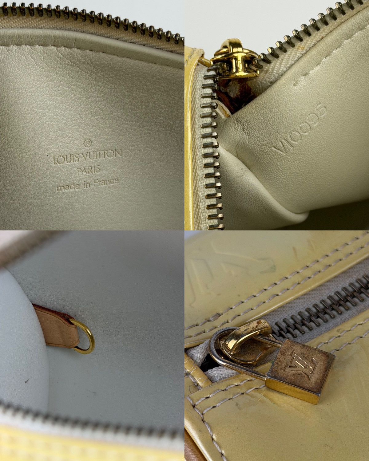 Louis Vuitton vernis monogram bedford handbag in buttery