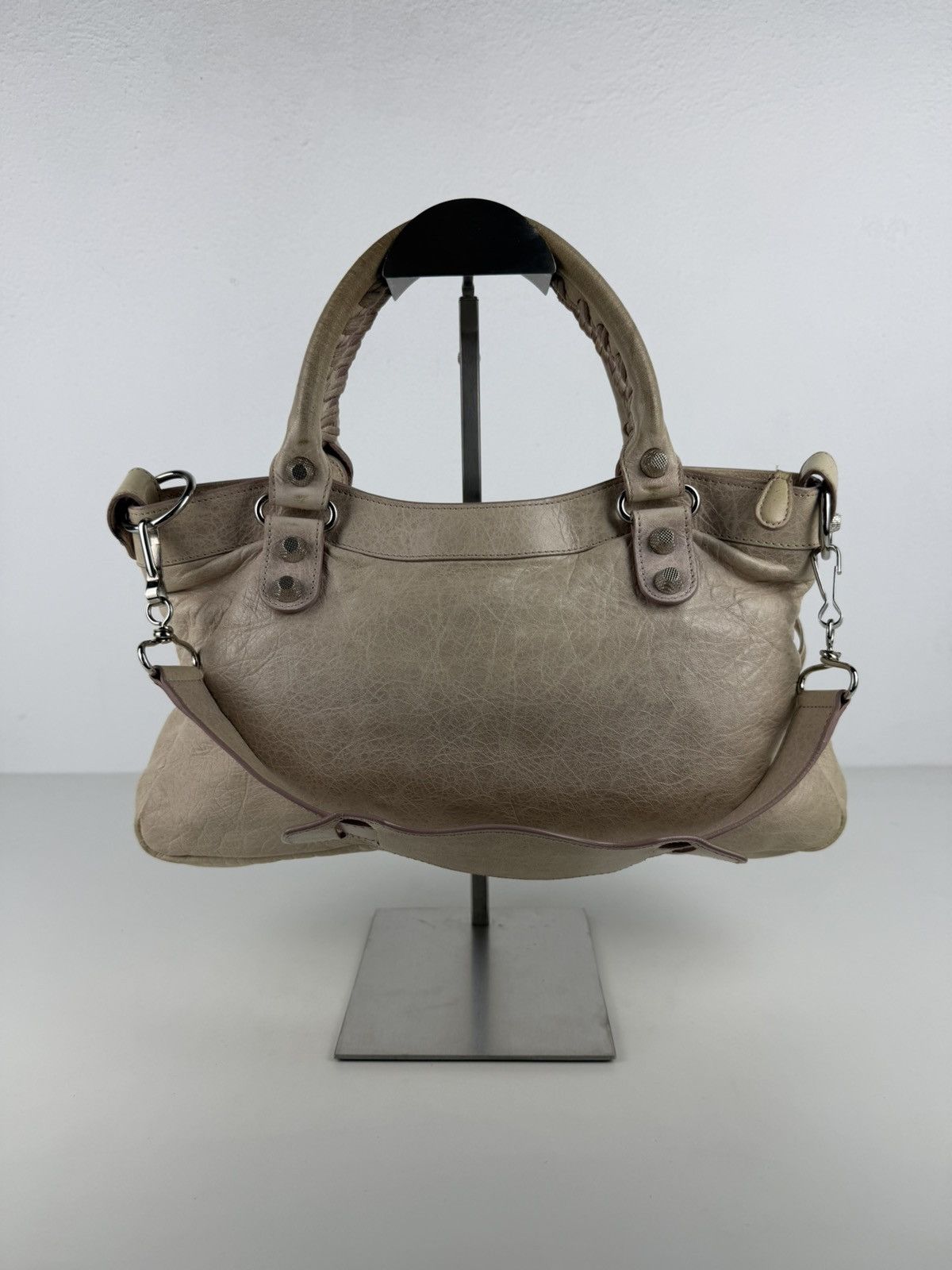 Balenciaga the first bag giant silver hardware