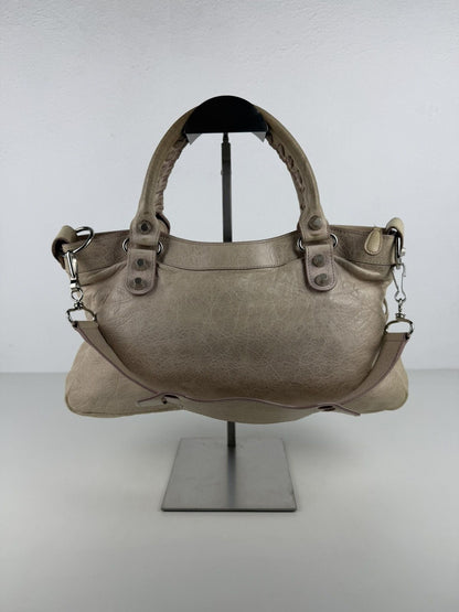 Balenciaga the first bag giant silver hardware