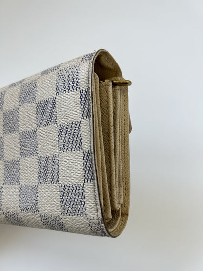 Louis vuitton damier azur folding wallet