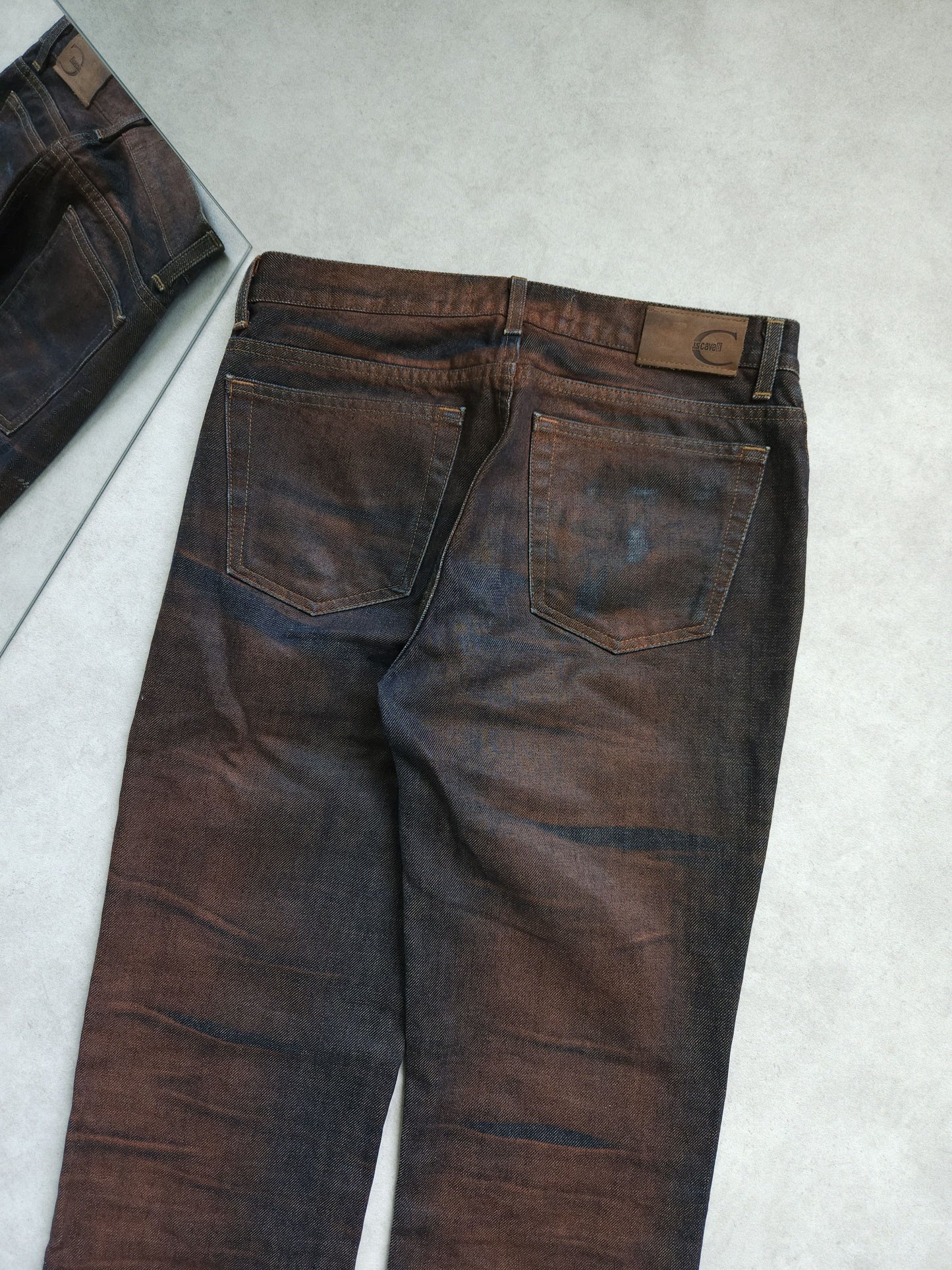 Archive y2k just cavalli overdyed slim denim