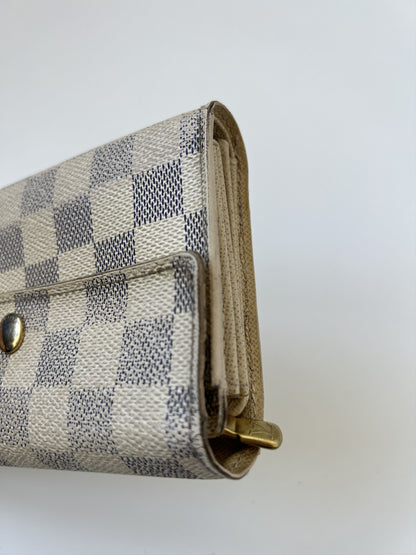 Louis vuitton damier azur folding wallet