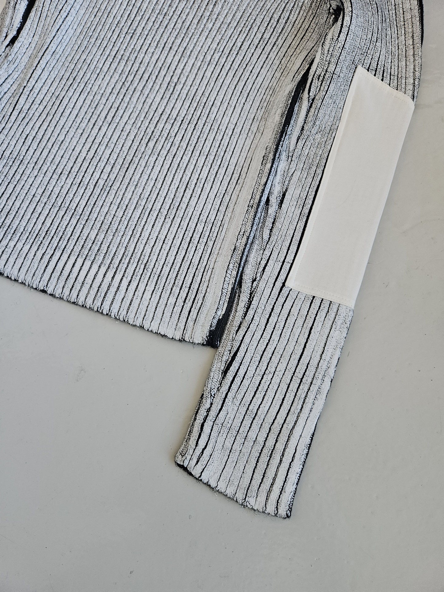 AW2018 Maison Margiela handpainted ribbed sweater