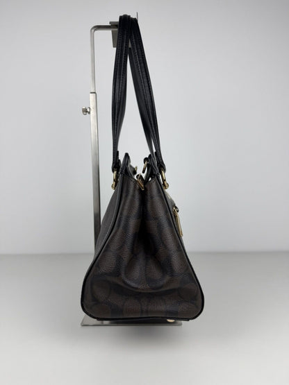 Coach kailey carryall signature monogram tote bag