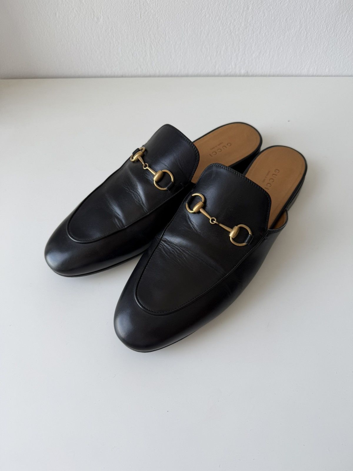Gucci princetown horsebit slip on loafers