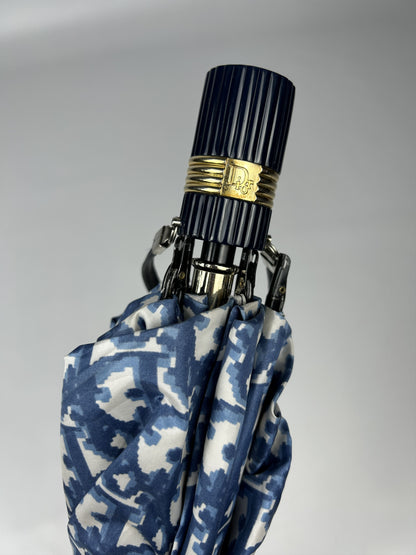 Vintage 80s dior trotter oblique monogram folding umbrella