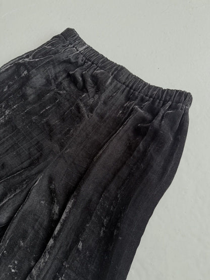 SS1994 tricot comme des garcons wide leg velvet pants