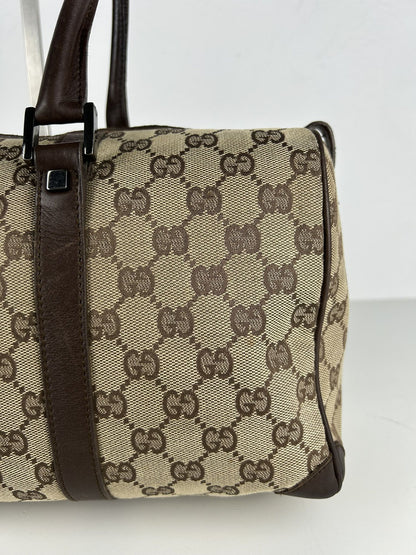 Gucci GG monogram canvas mini bowling bag