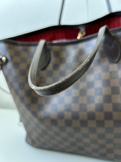 Louis vuitton damier ebene neverfull GM tote bag