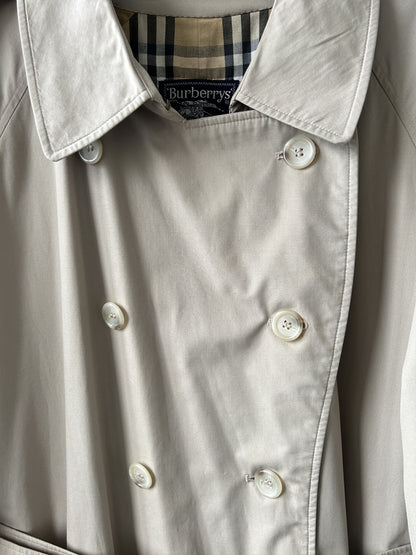 Vintage burberry nova check lined trench coat