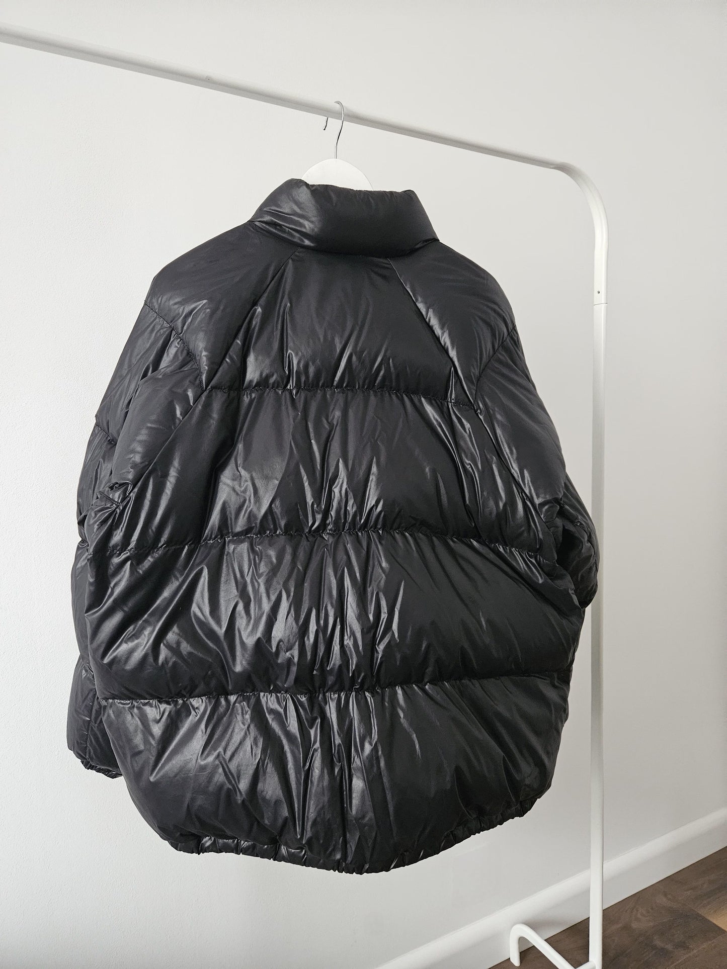 Vintage 90s moncler grenoble black puffer jacket with badge